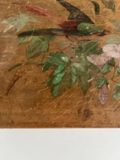 Vintage Painted Wood Box W/ Bird And Floral Motif -CHAIRISH Shop vintage painted wood box w bird and floral motif 6507