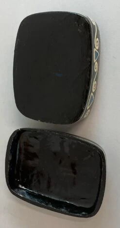 Vintage Paper Mache Hand Painted Trinket Box -CHAIRISH Shop vintage paper mache hand painted trinket box 9247