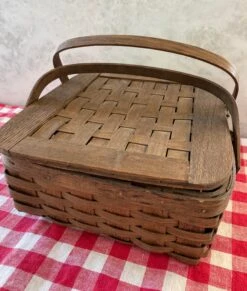 Vintage Peterboro Woven Wood Flip-Top Picnic Basket 17 Vintage Peterboro Woven Wood Flip-Top Picnic Basket -CHAIRISH Shop vintage peterboro woven wood flip top picnic basket 2376