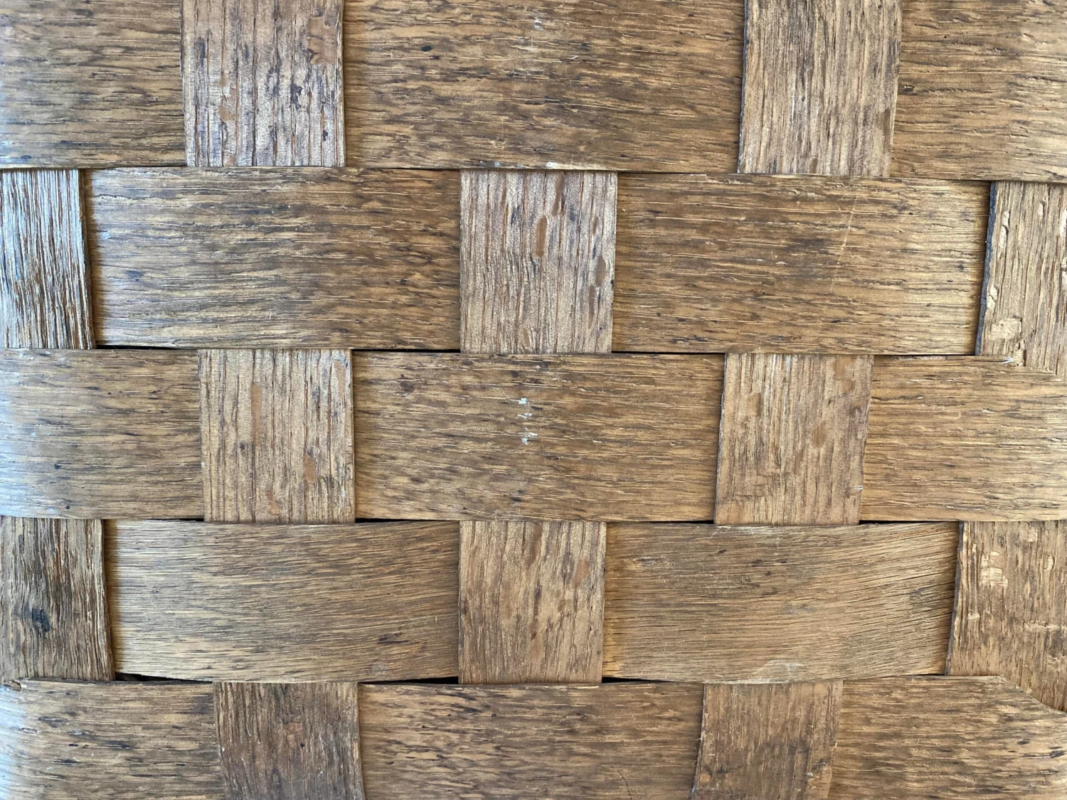 Vintage Peterboro Woven Wood Flip-Top Picnic Basket 10 Vintage Peterboro Woven Wood Flip-Top Picnic Basket - Image 8