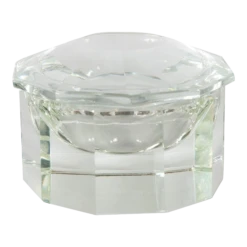 Vintage Petite Faceted Glass Box
