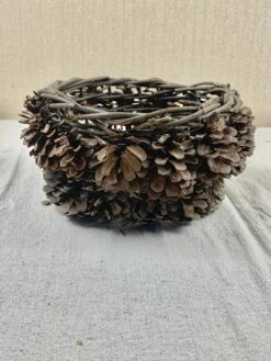 Vintage Pine Cone Basket -CHAIRISH Shop vintage pine cone basket 8061