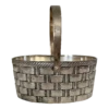 Vintage Raimond Silverplate Petite Woven Basket With Hinged Handle -CHAIRISH Shop vintage raimond silverplate petite woven basket with hinged handle 2655