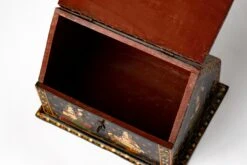 Vintage Rajasthani Indian Hand Painted Wood Jewelry Dowry Box -CHAIRISH Shop vintage rajasthani indian hand painted wood jewelry dowry box 2461