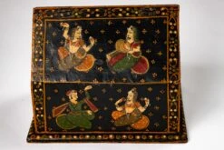 Vintage Rajasthani Indian Hand Painted Wood Jewelry Dowry Box -CHAIRISH Shop vintage rajasthani indian hand painted wood jewelry dowry box 3368