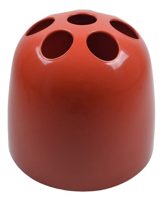 Vintage Red Dedalo Umbrella Stand By Emma Gismondi Schweinberger For Artemide, 1970s 3 Vintage Red Dedalo Umbrella Stand By Emma Gismondi Schweinberger For Artemide, 1970s