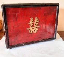 Front Page -CHAIRISH Shop vintage red lacquer wood bamboo handled magazine holder 2286