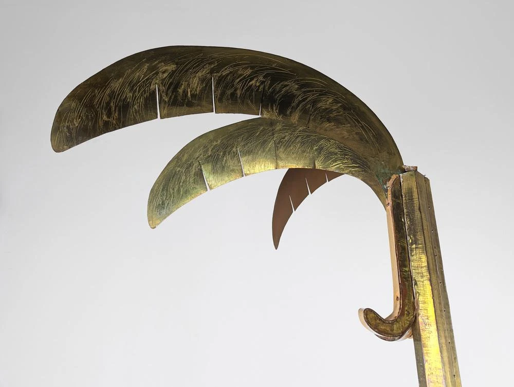 Vintage Regency Palm Tree Sculpture Coat Rack, 1970s 5 Vintage Regency Palm Tree Sculpture Coat Rack, 1970s - Image 3