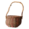 Vintage Rustic Woven Handle Basket
