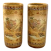 Vintage 'Satsum' Ceramic Chinoiserie Style Tall Vases/ Umbrella Stands- A Pair -CHAIRISH Shop vintage satsum ceramic chinoiserie style tall vases umbrella stands a pair 6325