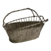 Vintage Silver-Plate Wine Bottle Basket Holder