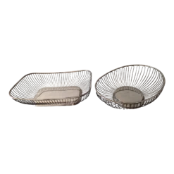 Vintage Silver Plated Bread Baskets - Set Of 2