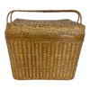Vintage Split Reed Wicker Storage Basket With Hinged Lid -CHAIRISH Shop vintage split reed wicker storage basket with hinged lid 5923