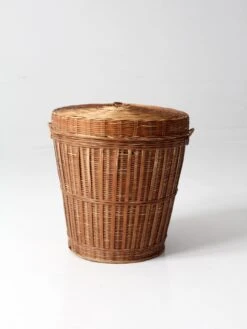Vintage Storage Basket With Lid -CHAIRISH Shop vintage storage basket with lid 3437