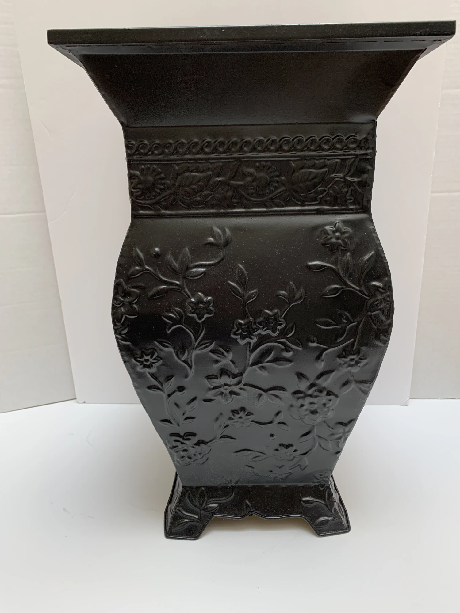 Vintage Textured Metal Umbrella Holder Or Plant Vessel 5 Vintage Textured Metal Umbrella Holder Or Plant Vessel - Image 3