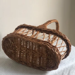 Vintage Three Bottle Wicker Wine Carrier -CHAIRISH Shop vintage three bottle wicker wine carrier 0175