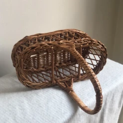 Vintage Three Bottle Wicker Wine Carrier -CHAIRISH Shop vintage three bottle wicker wine carrier 1808