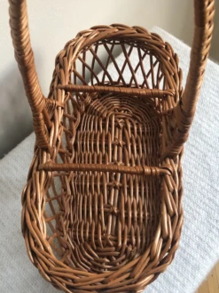 Vintage Three Bottle Wicker Wine Carrier -CHAIRISH Shop vintage three bottle wicker wine carrier 8444