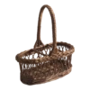 Vintage Three Bottle Wicker Wine Carrier