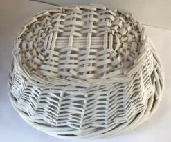 Vintage White Wicker Handled Basket -CHAIRISH Shop vintage white wicker handled basket 8353