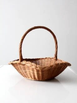 Vintage Wicker Handl Basket 14 Vintage Wicker Handl Basket -CHAIRISH Shop vintage wicker handl basket 5149