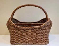 Vintage Wicker Magazine Basket With Woven Detail 17 Vintage Wicker Magazine Basket With Woven Detail -CHAIRISH Shop vintage wicker magazine basket with woven detail 3575