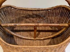 Vintage Wicker Magazine Basket With Woven Detail 14 Vintage Wicker Magazine Basket With Woven Detail -CHAIRISH Shop vintage wicker magazine basket with woven detail 4855