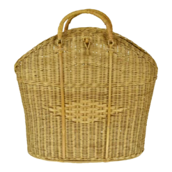 Vintage Wicker Tote Basket