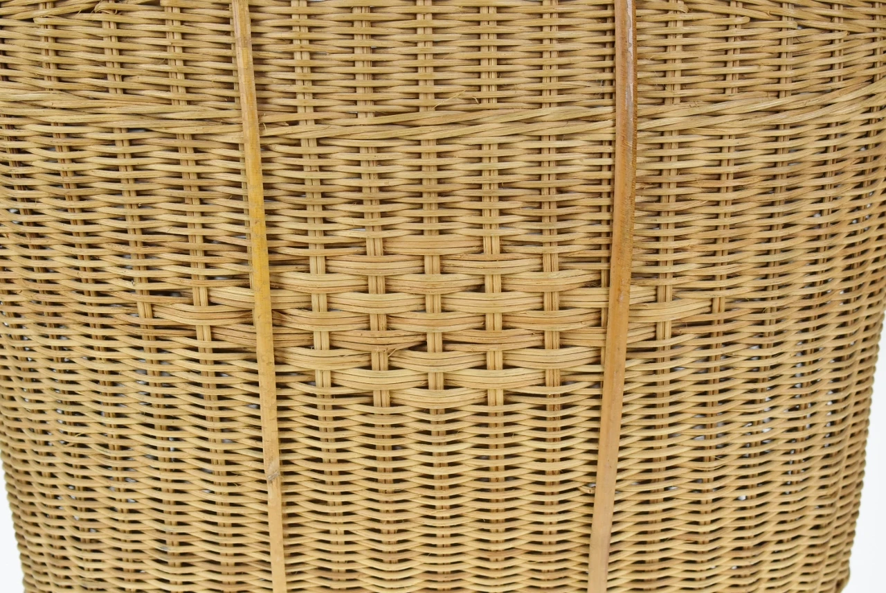 Vintage Wicker Tote Basket 11 Vintage Wicker Tote Basket - Image 9