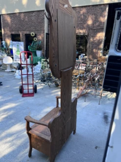 Vintage Wooden Hall Tree -CHAIRISH Shop vintage wooden hall tree 0961