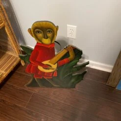 Vintage Wooden Monkey And Lyre Fornasetti-Style Umbrella Stand -CHAIRISH Shop vintage wooden monkey and lyre fornasetti style umbrella stand 7757