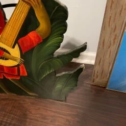 Vintage Wooden Monkey And Lyre Fornasetti-Style Umbrella Stand -CHAIRISH Shop vintage wooden monkey and lyre fornasetti style umbrella stand 8651