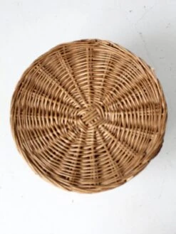 Vintage Woven Basket With Lid -CHAIRISH Shop vintage woven basket with lid 2079