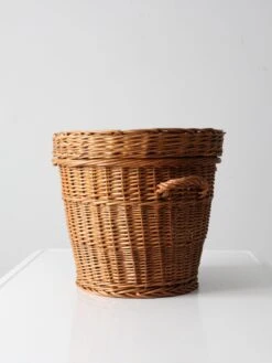Vintage Woven Basket With Lid -CHAIRISH Shop vintage woven basket with lid 3477