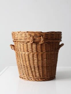 Vintage Woven Basket With Lid -CHAIRISH Shop vintage woven basket with lid 7062