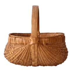 Vintage Woven Buttocks Basket