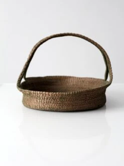 Vintage Woven Handle Basket -CHAIRISH Shop vintage woven handle basket 0038