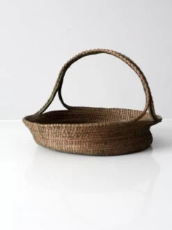 Vintage Woven Handle Basket -CHAIRISH Shop vintage woven handle basket 1560