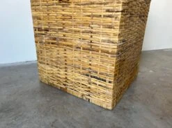 Vintage Woven Rattan Basket -CHAIRISH Shop vintage woven rattan basket 5904