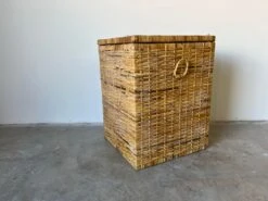 Vintage Woven Rattan Basket -CHAIRISH Shop vintage woven rattan basket 7524