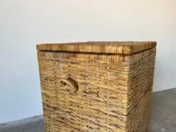 Vintage Woven Rattan Basket -CHAIRISH Shop vintage woven rattan basket 8062