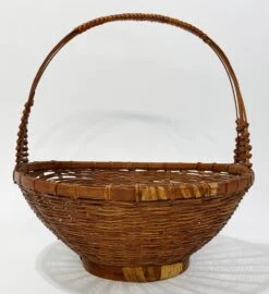 Vintage Woven Wicker Gathering Basket -CHAIRISH Shop vintage woven wicker gathering basket 6109