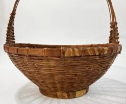 Vintage Woven Wicker Gathering Basket -CHAIRISH Shop vintage woven wicker gathering basket 9265