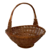 Vintage Woven Wicker Gathering Basket