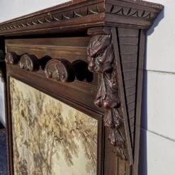 Wall Coat Rack With Tapestry, 1900s -CHAIRISH Shop wall coat rack with tapestry 1900s 6730