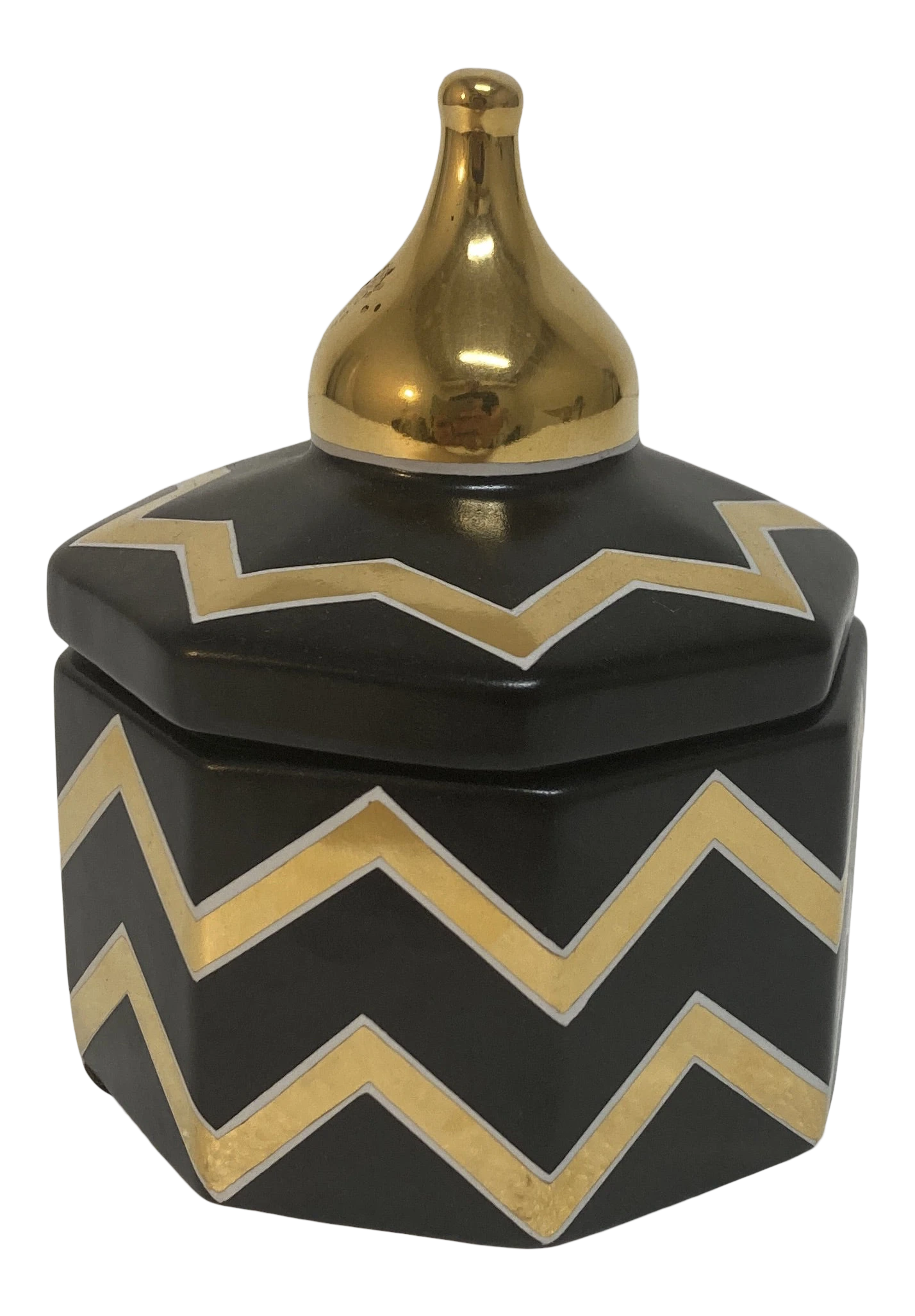 Waylande Gregory Chevron Design Lidded Box 8 Waylande Gregory Chevron Design Lidded Box - Image 6