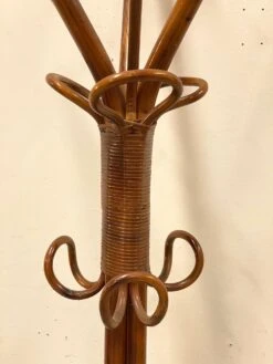 Wicker And Bamboo Coat Hanger, 1980s -CHAIRISH Shop wicker and bamboo coat hanger 1980s 0757