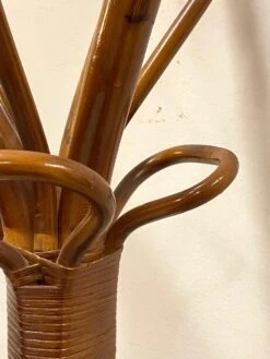 Wicker And Bamboo Coat Hanger, 1980s -CHAIRISH Shop wicker and bamboo coat hanger 1980s 3124